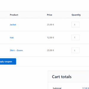 WooCommerce Cart Item Sorting