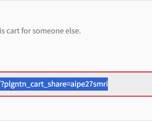 WooCommerce Cart Share Links