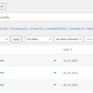 WooCommerce Order Duplicator