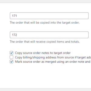 WooCommerce Order Merge