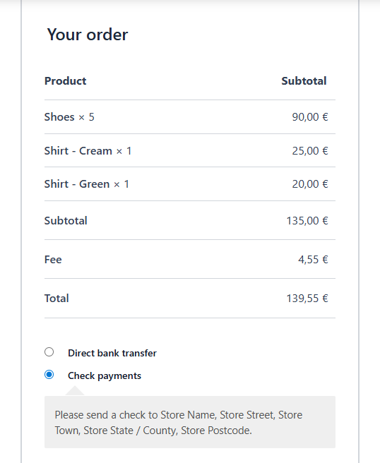 WooCommerce Payment Gateway Fees