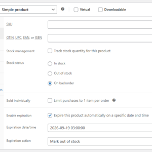 WooCommerce Product Expiration Dates