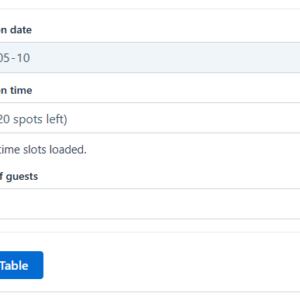 WooCommerce Simple Table Reservations
